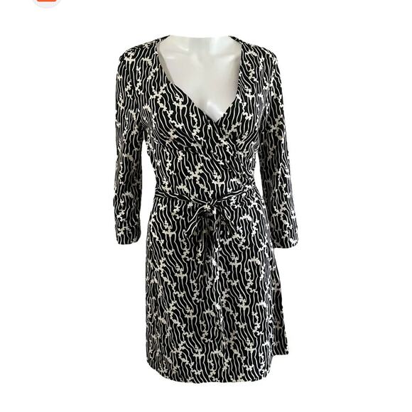 Diane Von Furstenberg New Julian Two Mini Wrap Dress - Picture 1 of 8